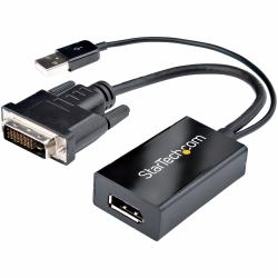 StarTech.com DVI to DisplayPort Adapter - USB Power - 1920 x 1200 - DVI to DisplayPort Converter - Video Adapter - DVI-D to DP (DVI-D TO DP VIDEO ADAPTER - DVI - TO DISPLAYPORT CONVERTER)
