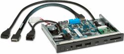HP 1XM32AA drive bay panel Black, Green, Grey (HP Z Premium Front I/O 2xUSB-A 2xUSB-C)