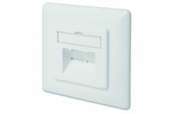 Digitus DN-9008-1 socket-outlet 2 x RJ-45 White (DIGITUS CAT 6A NETWORK OUTLET - CLASS EA FLUSH HORIZONTAL IN)