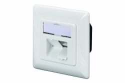 Digitus DN-9007-S-1 socket-outlet 2 x RJ-45 White (DIGITUS CAT 6A NETWORK OUTLET - CLASS EA FINERY VERTIKAL)