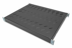 Digitus Shelf with Variable Rails for Fixed Mounting in 483 mm [19"] Cabinets (DigitusFachboden mit variablen Befestigungsschienen zum Festeinbau)