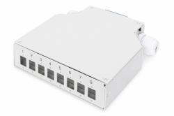 Digitus Din Rail Splice Box for 8 LC/DX couplers (DIN RAIL SPLICE BOX - FOR 8 LC/DX COUPLERS)