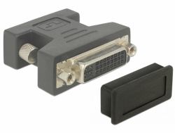 DeLOCK 60160 socket safety cover DVI Black 10 pc[s] (Delock Dust Cover for DVI female - stÃ¸)