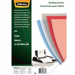 Fellowes 53764 binding cover A3 PVC Transparent 100 pc[s] (Fellowes PVC A3 Clear Cover 200 Micron Pack of 100)