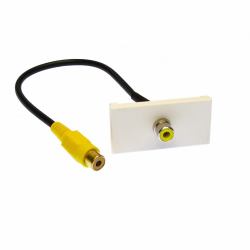Cables Direct ZZ-MOD-1RCAY keystone module (CDL Yellow RCA Module)