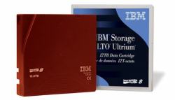 IBM LTO Ultrium 8 Storage drive Tape Cartridge 12 TB (Media Tape LTO8 - 3580 LTO8 12TB Tape - Warranty: 12M)