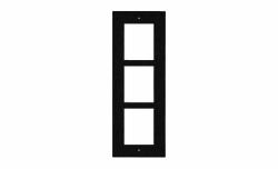 2N Telecommunications 9155013B Frame (2N IP VERSO FLUSH FRAME 3 MODULES BLK)