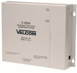 Valcom V-2904 audio intercom system (VALCOM V-2904 FOUR ZONE DOOR ANSWER UNIT)