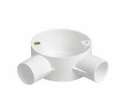 Titan CJB202WA fibre optic microduct accessory (TITAN 20MM 2 WAY ANGLE BOX WHITE)