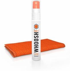 WHOOSH! Screen Shine Pocket Mobile phone/Smartphone Equipment cleansing kit 8 ml (Pocket 8ml 100 sprays w. cloth - Non Toxic Safe for all screens - Anti Static resists smudges - Warranty: 24M)