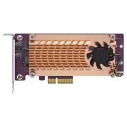 QNAP QM2 interface cards/adapter Internal M.2 (QNAP QM2-2P-244A - Storage controller - PCIe - low profile - PCIe 2.0 x4 - for QNAP TS-1232, 1277, 253, 453, 473, 677, 832, 853, 877, 977, TVS-2472, 4...