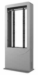 Peerless KIPC2547B-3-S-EUK signage display enclosure (KIPC2547B-3-S-EUK - Back to Back Kiosk 47" Silver)