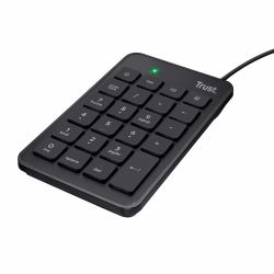 Trust 22221 numeric keypad Laptop/PC USB Black (XALAS USB NUMERIC WIRED KEYPAD - .)