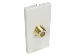 Cables Direct AV-MOD1FCONN socket-outlet TV White (CDL 1x F-Connector Euromod-Coupler)
