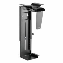 LogiLink EO0005 CPU holder Desk-mounted CPU holder Black (Adjustable under desk and - wall CPU mount, rotatable - Warranty: 48M)