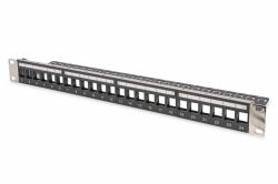 Digitus Modular Patch Panel for Keystone Jack 1U Rack Mount - Unloaded (MODULAR PANEL FOR KEYSTONE 1U RACK)