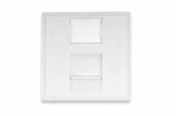 Digitus DN-93802-3-SH socket safety cover RJ-45 White 1 pc[s] (45X45MM FACE PLATE FOR TRUNKING - LABEL FIELD F. DN-93802-5/WHITE)