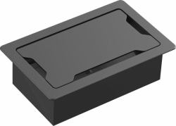 Vision TC3 SURRTB cable organizer Cable box Desk Black, White 1 pc[s] (Modular AV faceplate component - table surround - table-mounted frame which accommodates 9 x modules - no modules included - 2...