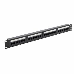 connektgear 24 Port Patch Panel [CAT5e] IDC Punch Down 19 inch + Lacing Bar (24-PORT CAT5E PATCH PANEL IDC - PUNCH DOWN LACING BAR)