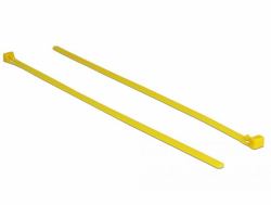 DeLOCK 18761 cable tie Releasable cable tie Nylon Yellow 100 pc[s] (Delock kabelbÃ¥nd)