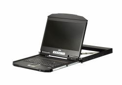 ATEN 1U Short Depth USB VGA Single Rail LCD (Aten IT CL3100NX 1U Ultra Short Depth 18.5" USB VGA LCD Console, 1366 x 768)