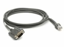 Zebra CBA-R08-S07ZBR serial cable Grey 2.1336 m RS232 DB9 (CABLE RS232 7FT [2M]ST NIXDORF - BEETLE 5V DIRECT PWR W/TTL)