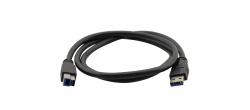Kramer Electronics 6ft, USB3.0-A - USB3.0-B USB cable USB 3.2 Gen 1 [3.1 Gen 1] 1.8 m USB A USB B 5 Gbit/s Black (C-USB3/AB-6 - 1.8m USB 3.0 A [M] to B [M] Cable Blue)