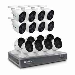 Swann SWDVK-1645816V video surveillance kit Wired 16 channels (Swann 16 Channel Night Vision Wired Video Surveillance System 2 TB HDD)