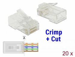DeLOCK 86451 wire connector RJ-45 Transparent (Delock netvÃ¦rk-konnektor - gennemsigti)