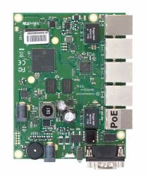 Mikrotik RB450Gx4 wired router Gigabit Ethernet Green (RouterBOARD 450Gx4 with four - core 716MHz Atheros CPU, - 1 GB RAM, 5 Gigabit LAN ports, - Warranty: 15M)