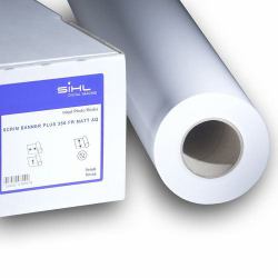 Sihl Scrim Inkjet Polyester, Vinyl White (SCRIMBANNERP 350 FR AQ MATT 42IN 15M)