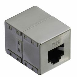 VALUE RJ-45 Modular Coupler, Cat.6, shielded, silver (RJ45 KUPPLUNG GESCH. KAT6/KL.E - 6/CLASS E)