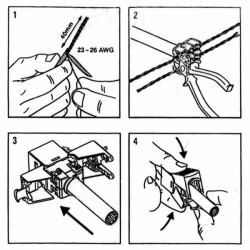ROLINE Keystone Jack, Cat.6a, RJ-45, shielded, toolless, SLIM, silver (KEYST KAT6A/KL.EA.GESCHIRMT - WERKZEUGLOS.SLIM.SILBERF.)