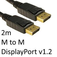 Cables Direct 99DP-002LOCK DisplayPort cable 2 m Black (DisplayPort 1.2 [M] to DisplayPort 1.2 [M] 2m Black OEM Display Cable)