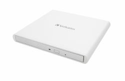 Verbatim Mobile DVD ReWriter USB 2.0 White (Verbatim External Slimline USB 2.0 DVD Writer White)