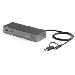 StarTech.com Universal Laptop Docking Station, Hybrid USB-C & USB-A Dock, Dual 4K DP & HDMI, 100W PD, Mac / Windows / Chrome OS, 4x USB 5Gbps Hub, GbE (Startech USB-C & USB-A Dock, Hybrid Universal...