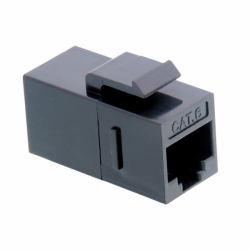 VALUE RJ-45 Keystone Modular Coupler, Cat.6, unshielded, black (RJ45 KUPPLUNG.KEYST - UNGESCHIRMT.KAT6/KL.E)