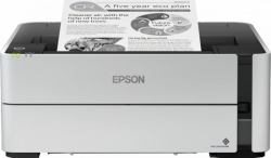 Epson EcoTank ET-M1180 (Epson EcoTank ET-M1180 ET M1180 ETM1180 1180 - Printer - B/W - Duplex - ink-jet - refillable - A4/Legal - 1200 x 2400 dpi - up to 20 ppm - capacity: 250 sheets - USB 2.0, LAN)
