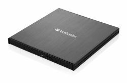 Verbatim 43888 optical disc drive Blu-Ray DVD Combo Black (VERBATIM EXTERNAL SLIMLINE BLU-RAY WRITER ULTRA HD 4K USB3.1)