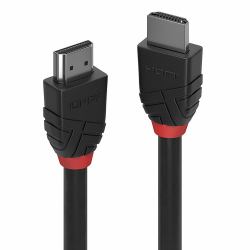 Lindy 0.5m High Speed HDMI Cable, Black Line (0.5M HIGH SPEED HDMI CABLE BL)