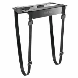 LogiLink EO0009 CPU holder Black (Adjustable under desk CPU - mount with strap - Warranty: 48M)