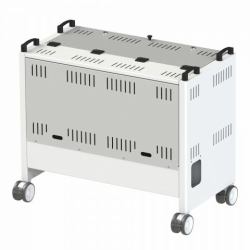 Loxit 6740 portable device management cart/cabinet Freestanding White (6740 - Lapbank TL Laptop Trolley for 20 x Laptops - White)