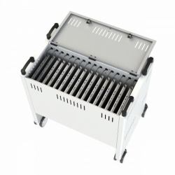 Loxit 6730 portable device management cart/cabinet Freestanding White (6730 - Lapbank TL Laptop Trolley for 16 x Laptops)