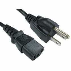 Cables Direct RB-291W power cable Black 2 m C13 coupler (CDL 2m US Plug to C13 Mains Lead)