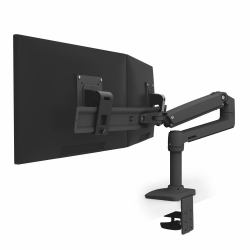 Ergotron LX Series 45-489-224 monitor mount / stand 63.5 cm [25"] Desk Black (LX DESK DUAL DIRECT ARM MATTE BLACK)