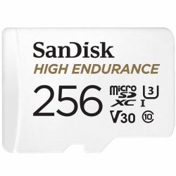 SanDisk High Endurance 256 GB MicroSDXC UHS-I Class 10 (256 GB MicroSDXC UHS-I Class - 10 - Warranty: 12M)