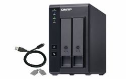 QNAP TR-002 storage drive enclosure HDD/SSD enclosure Black 2.5/3.5" (TR-002 2BAY EXP UNIT / DAS,Micro processor with hardware RAID, 2 x 2.5-inch or 3.5-inch SATA 6Gb/s, 3Gb/s, 1 x Type-C USB 3.1 G...