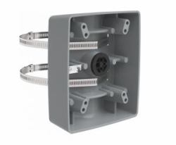 Axis T91B57 Mount (T91B57 POLE MOUNT GREY - T91B57, Mount, Universal, - Grey, Axis, Stainless steel, 1 pc[s] - Warranty: 60M)