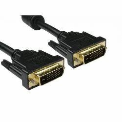 Cables Direct 77DVID-205 DVI cable 5 m DVI-D Black (CDL 5MTR BLACK DVI-D DUAL LINK M-M GOLD)
