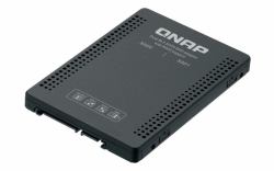 QNAP QDA-A2MAR storage drive enclosure SSD enclosure Black M.2 (QNAP Dual M.2 SATA SSD to 2.5in SATA RAID Adapter Converter - 2 x M.2 2280 SSD to 3.5in SATA Adapter)